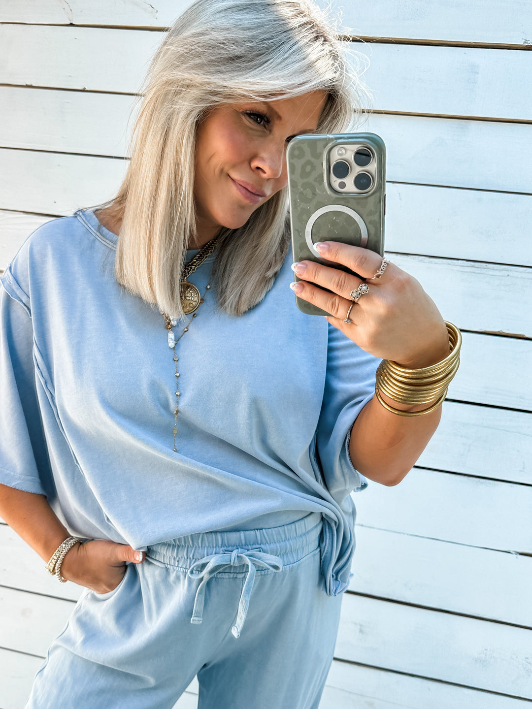 Effortlessly Yours Top - Blue
