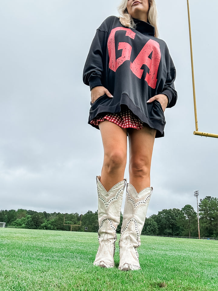GA Black Mock Neck