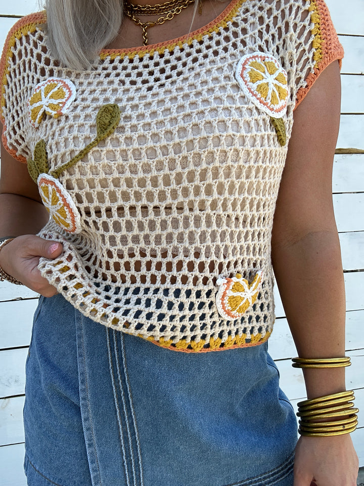 Market Day Crochet Top