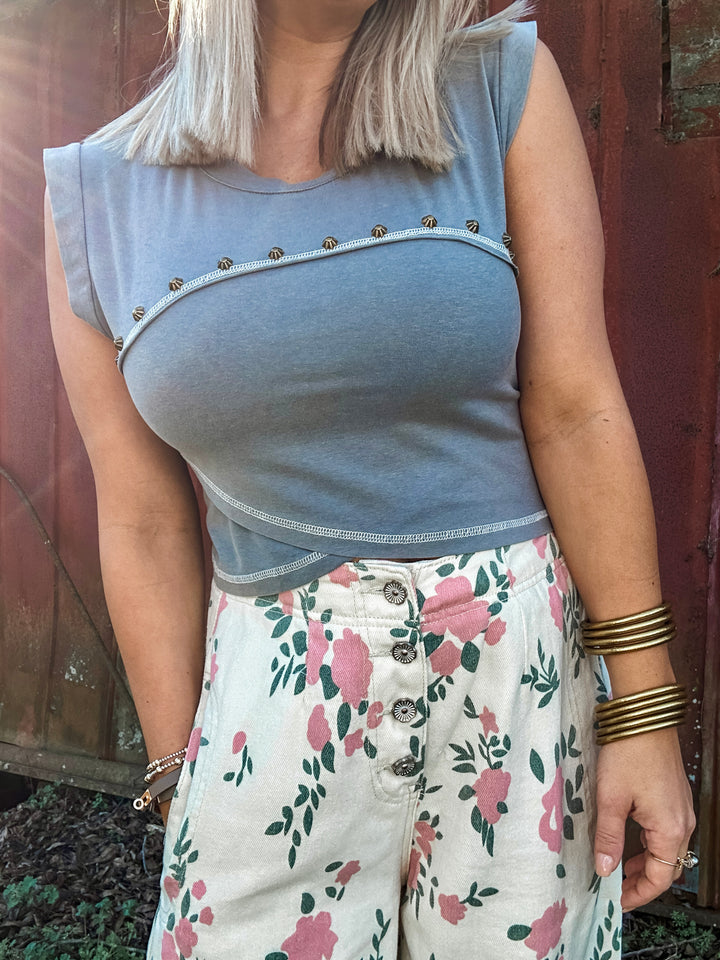 Everyday Edge Top - Slate