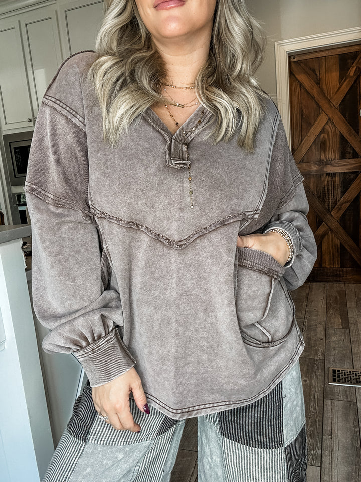 Worn With Love Mineral Wash Top