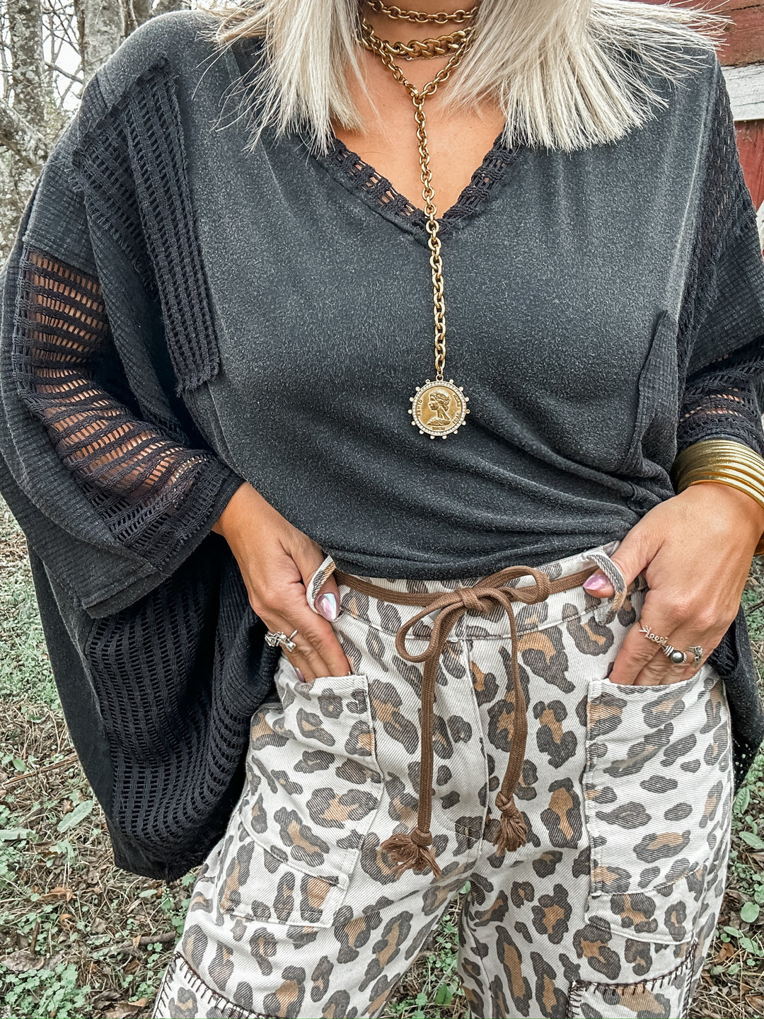 Wild Wash Leopard Patched Barrels