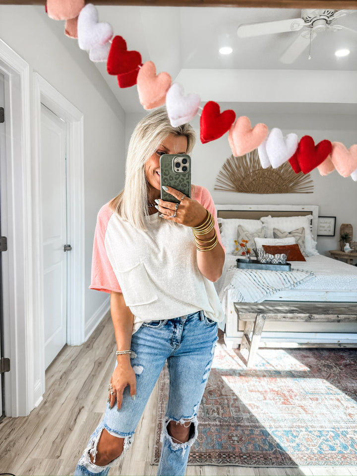 Hometown Hero Relaxed Tee - Pink