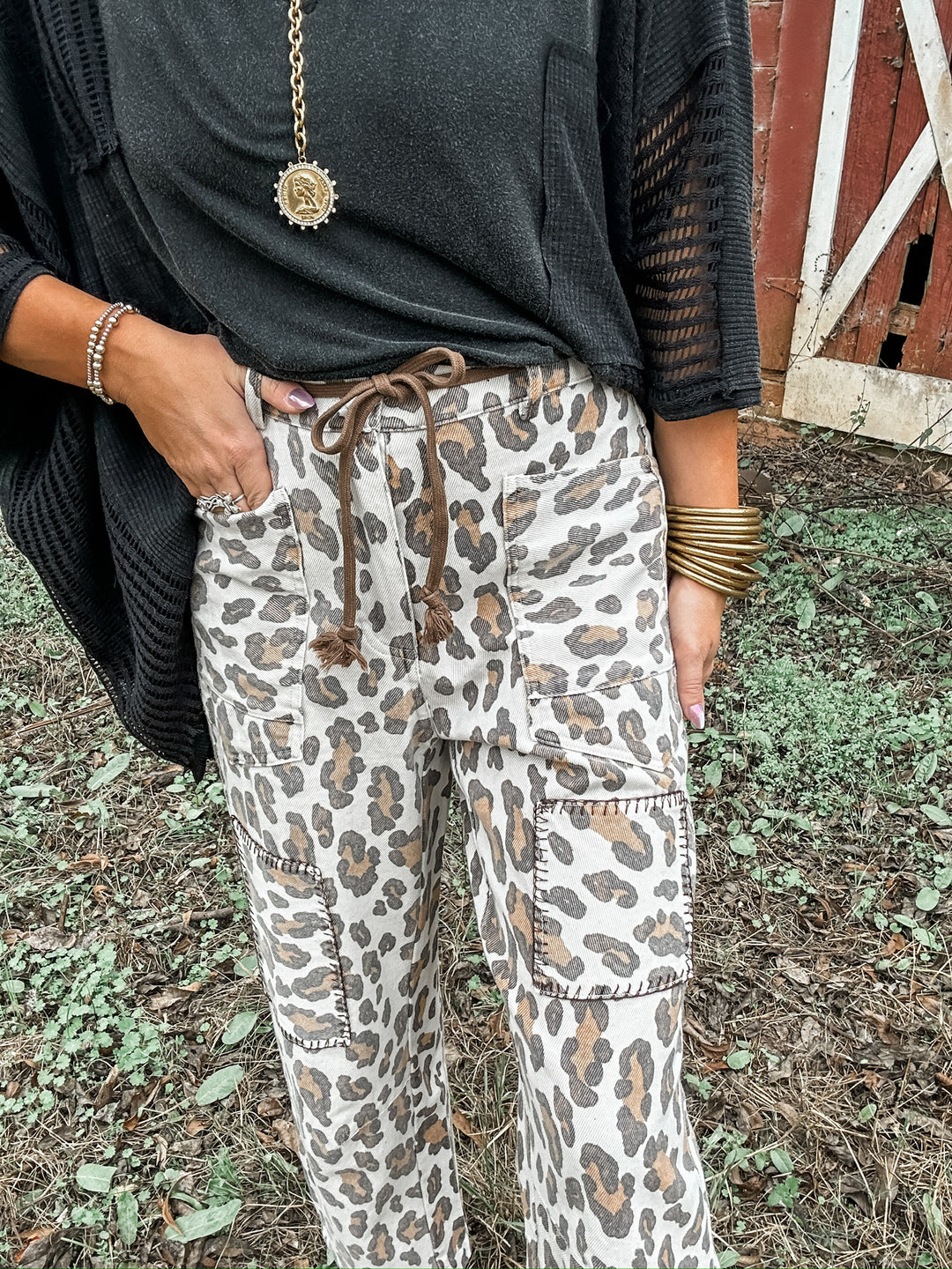 Wild Wash Leopard Patched Barrels