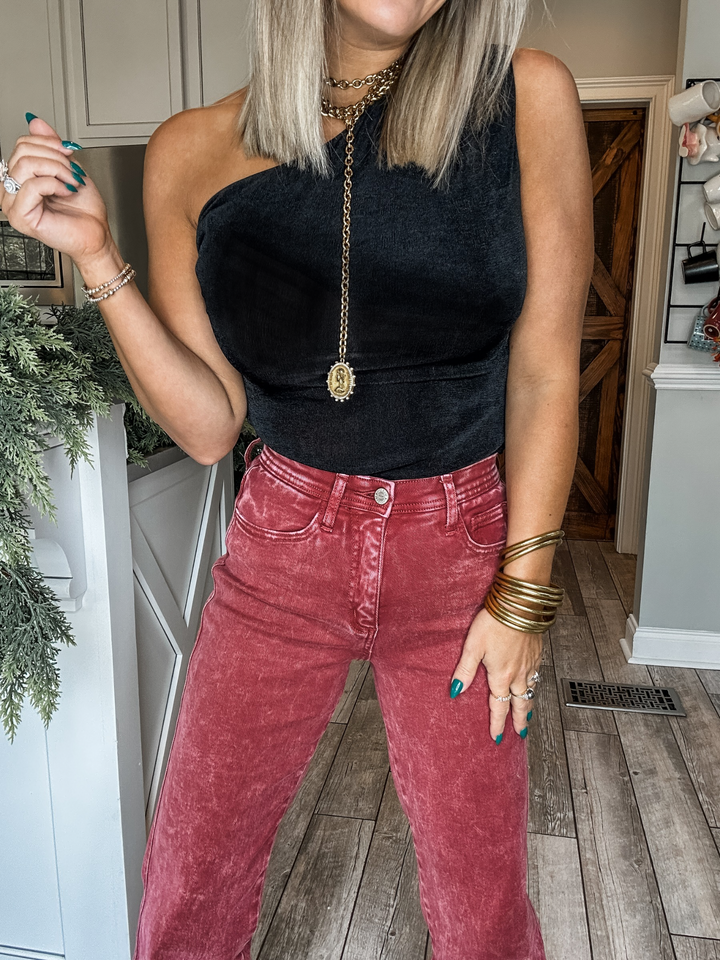 Fade Into You Bodysuit-Black