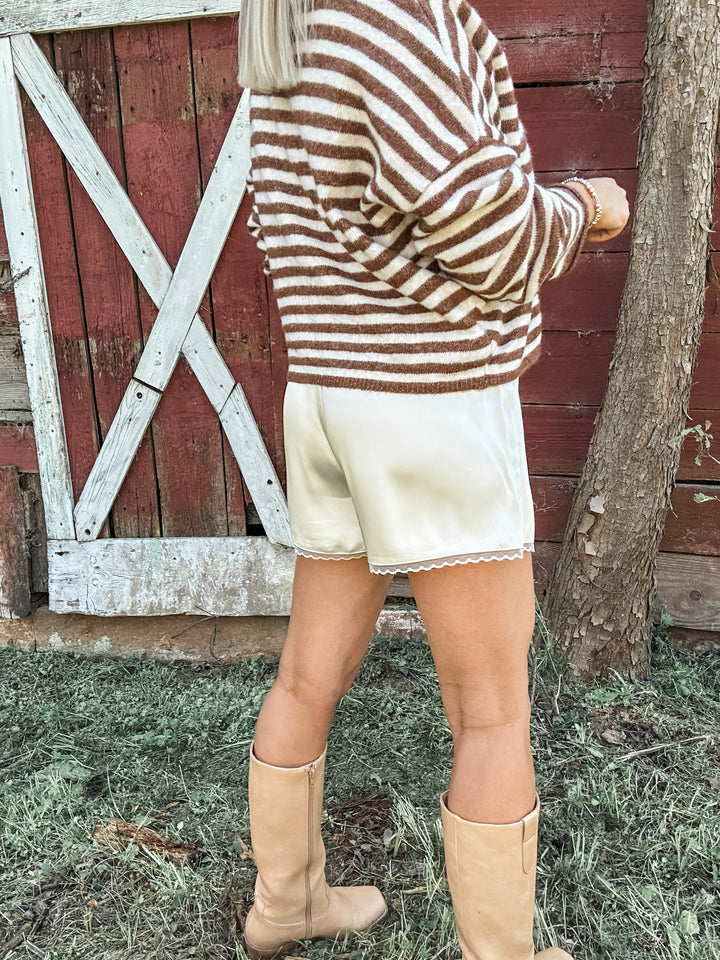 Keep It Easy Cardigan - Brown