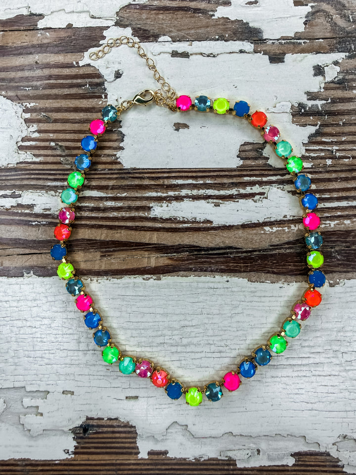 Candy Carnival Small Tennis Necklace