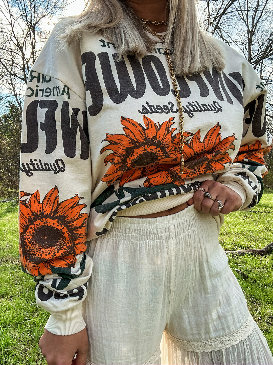 Vintage Sunflowers Sweatshirt
