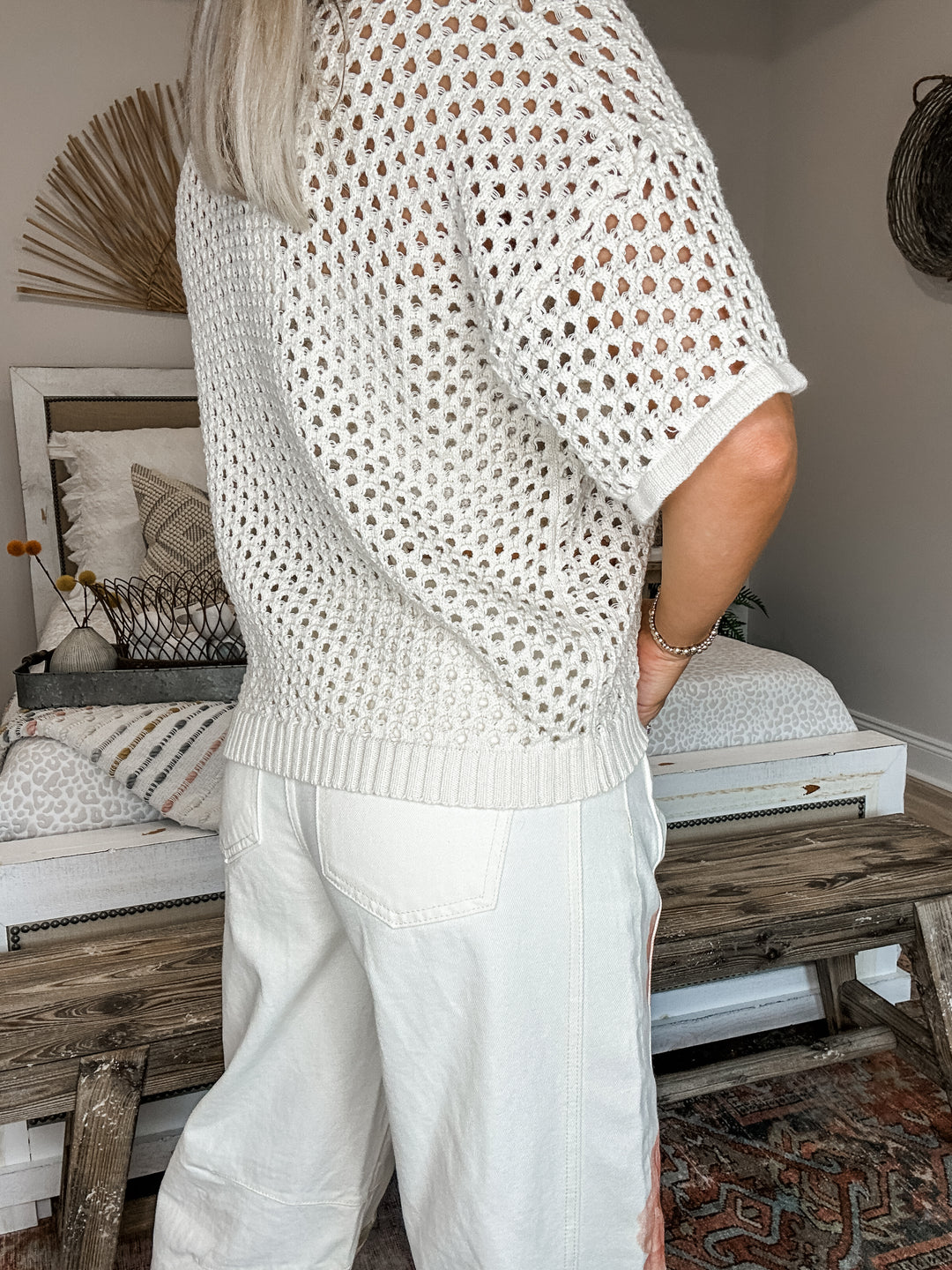 Soft Drift Open Knit Cardigan