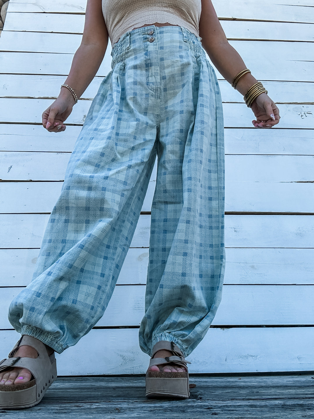 Easy Drift Plaid Joggers