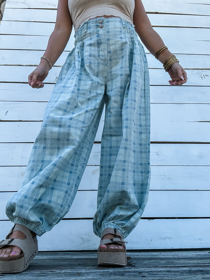 Easy Drift Plaid Joggers
