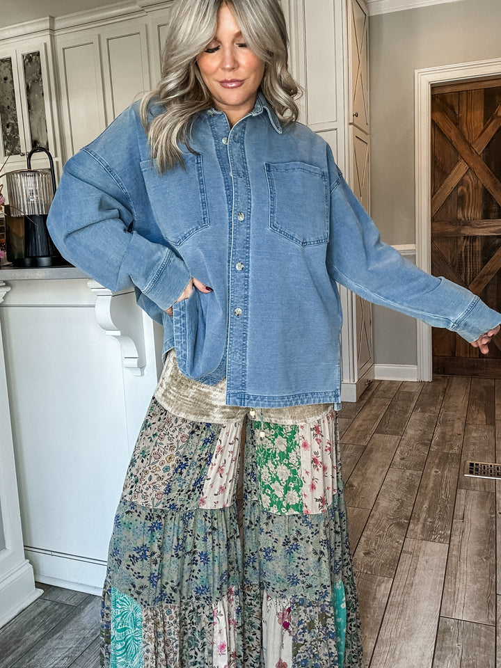 The Boho Blend Wide Leg Bottoms