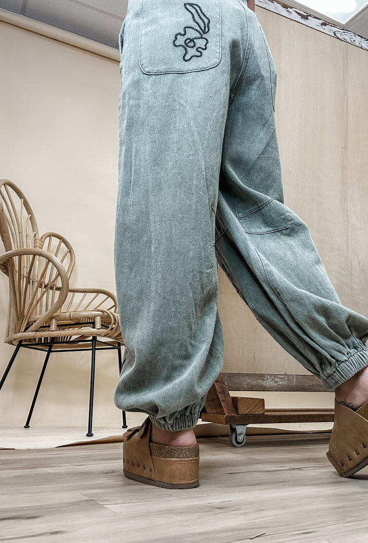 Moss & Moon Denim Joggers
