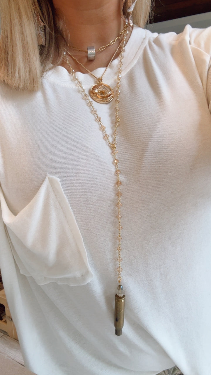 Bird Band Necklace - Gold Chain