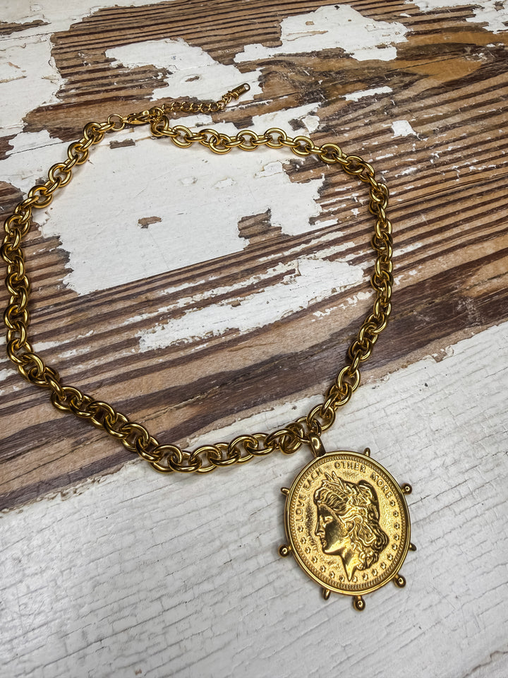 Gold Coin Necklace