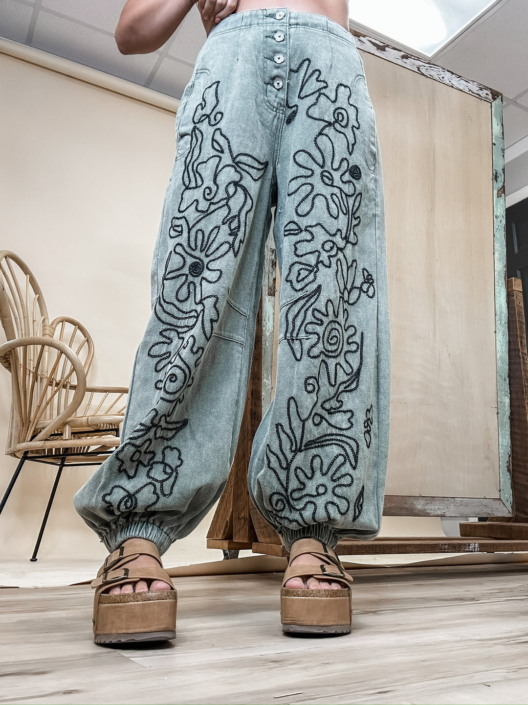 Moss & Moon Denim Joggers