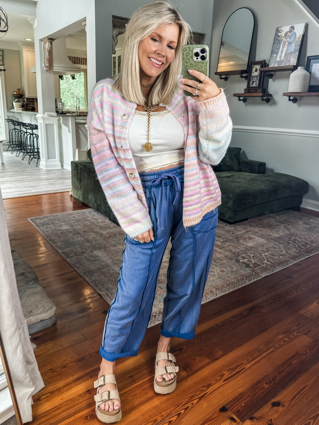 Rainbow Rush Cardigan - Bubblegum