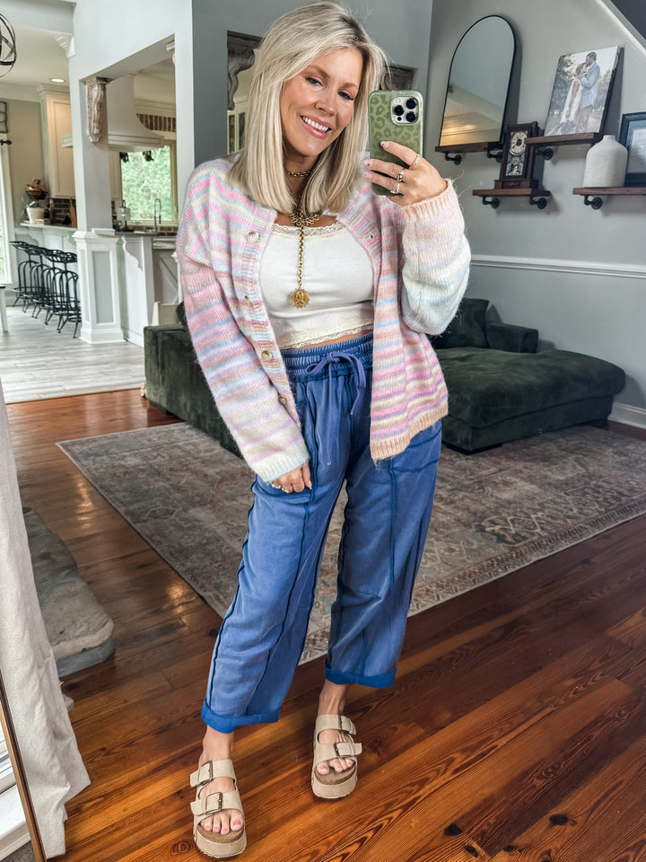 Rainbow Rush Cardigan - Bubblegum