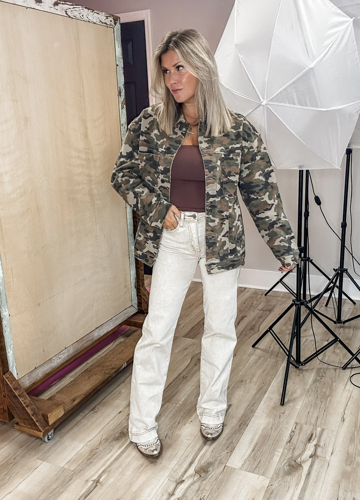 Going Rogue Camo Washed Jacket