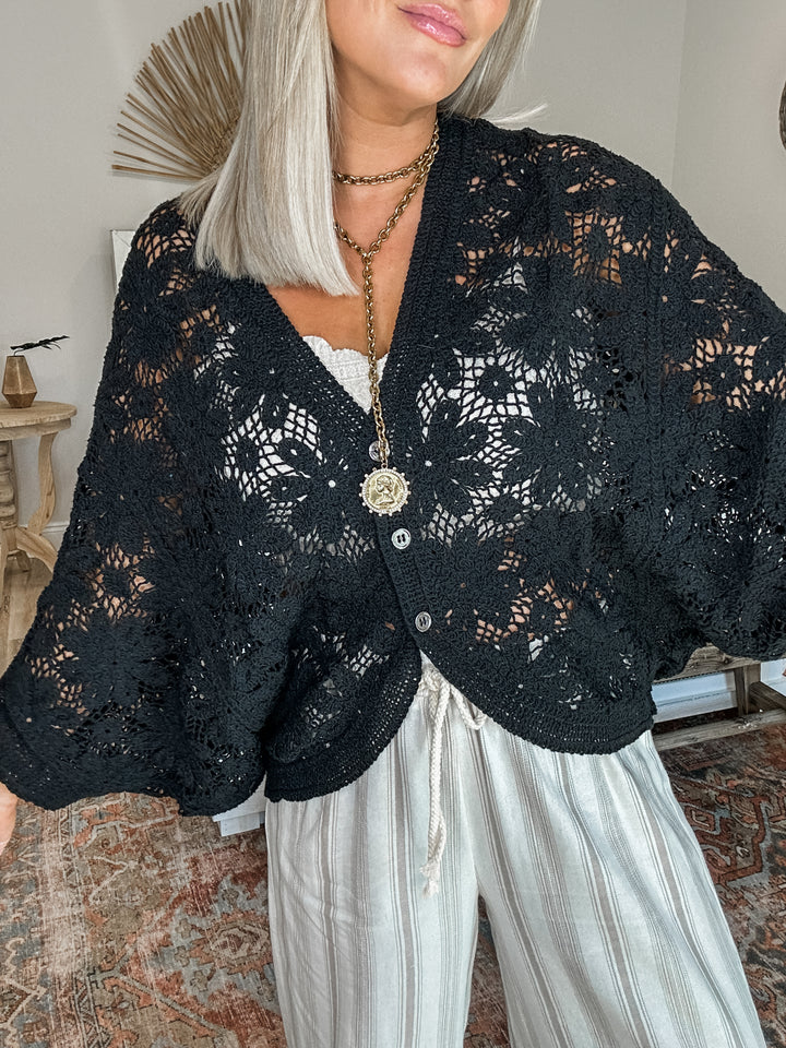 The Texture Talk Top - Black