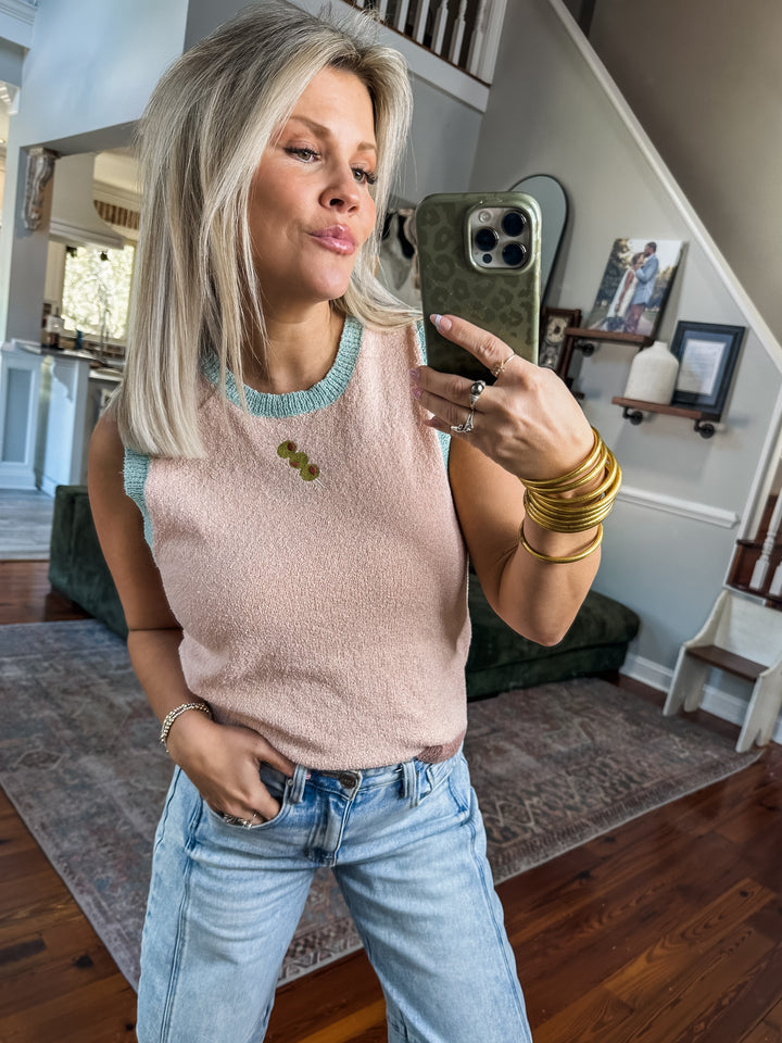 Last Call Olive Sweater Tank