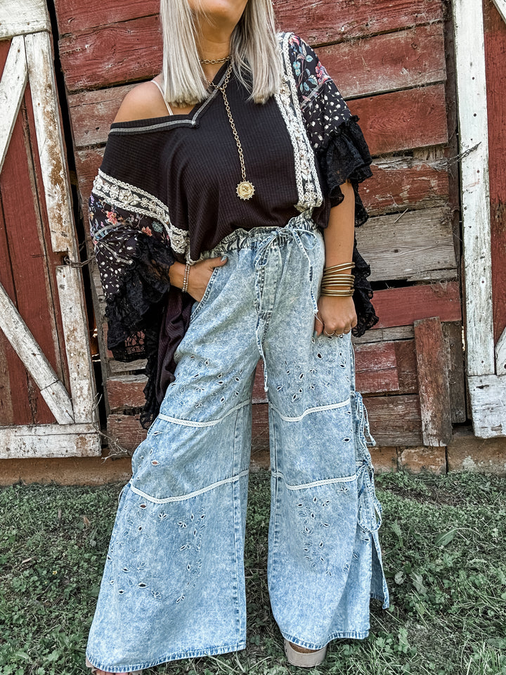 The Contrast Charm Top