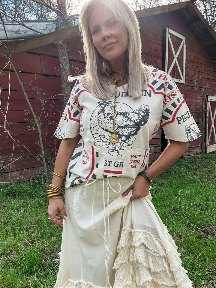 Proud Hen Pocket Top