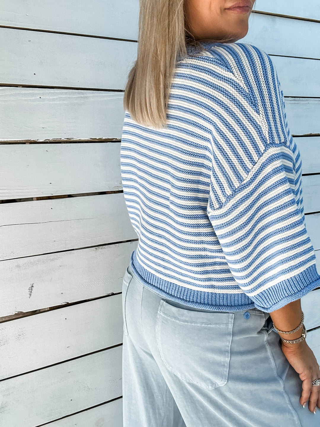 Only Good Vibes Cardigan - Blue