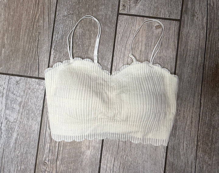 Laser Cut Scallop Edge Bralette