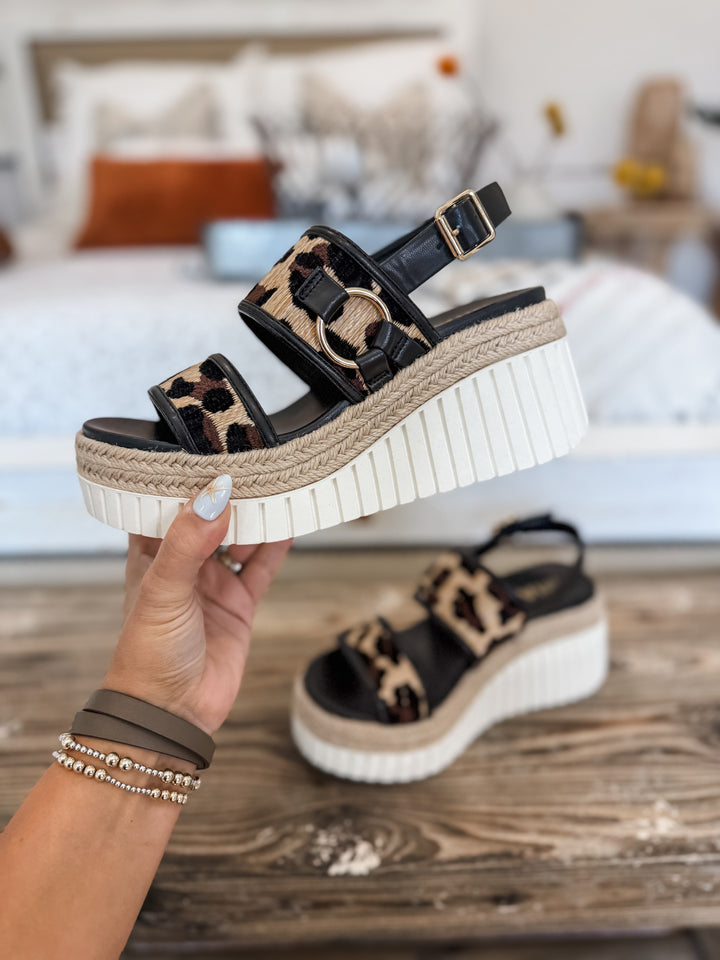 Leopard Platform Sandals