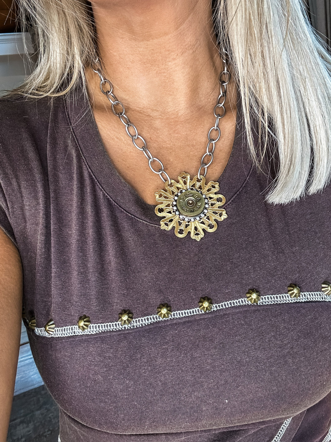 Vintage Shotgun Shell Necklace