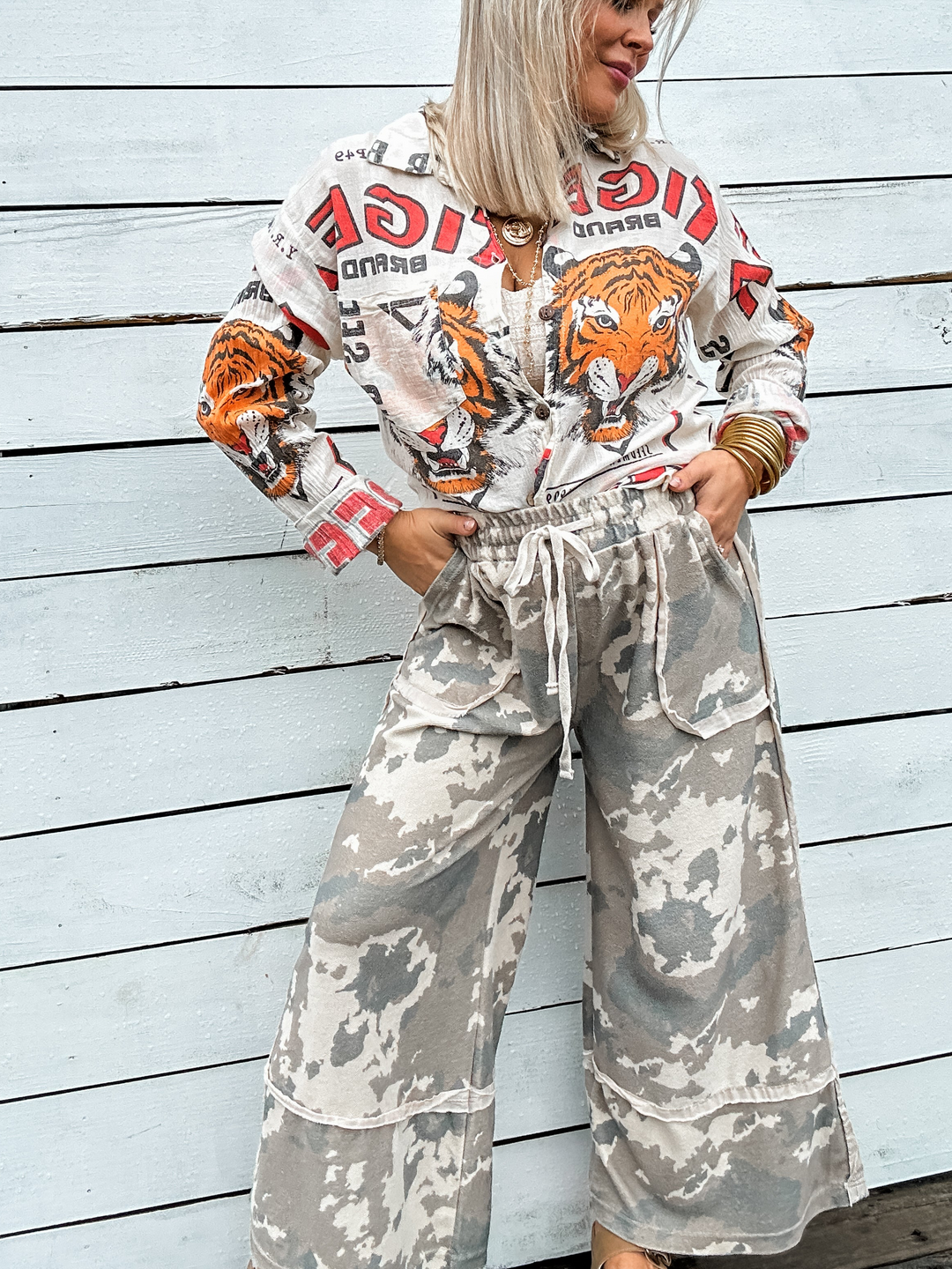 Worn & Wild Camo Crops