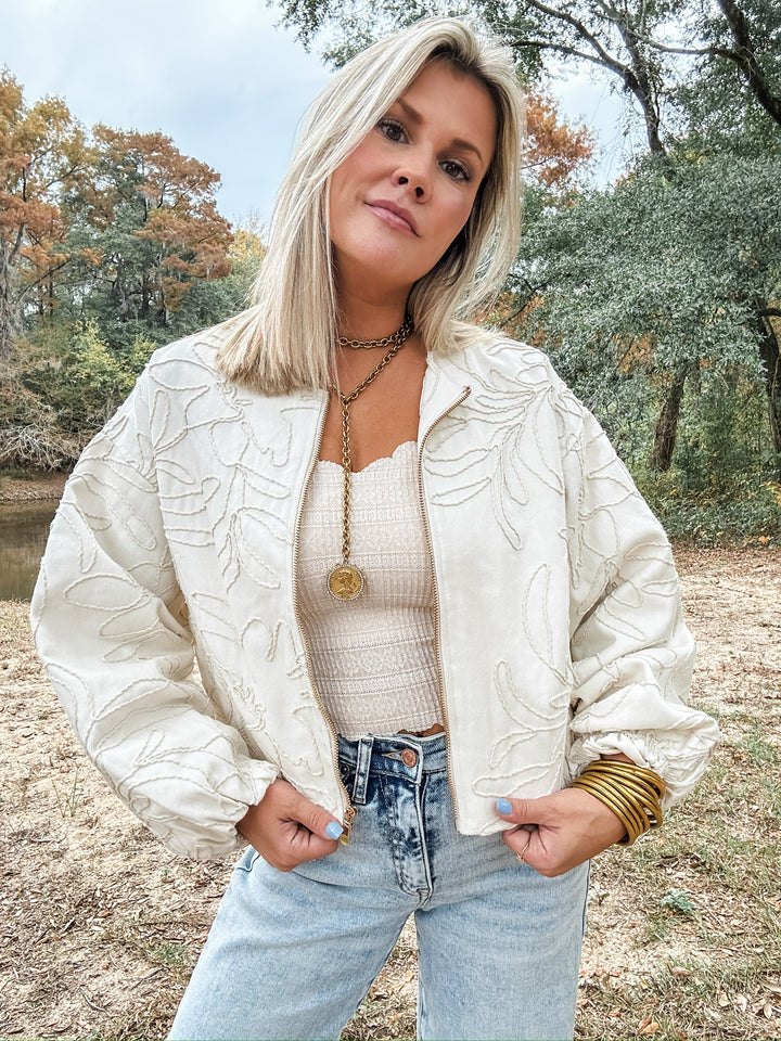 Golden Stitch Embroidered Jacket
