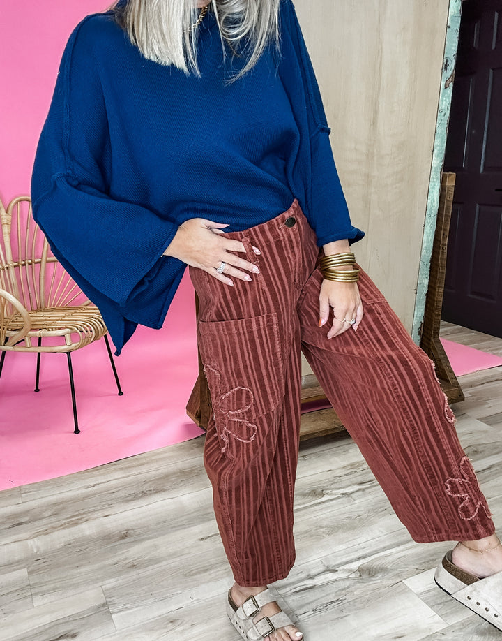 Petals & Patchwork Corduroy Barrels