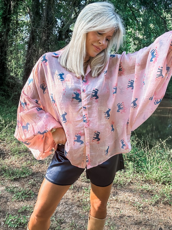Wild Reins Oversized Top