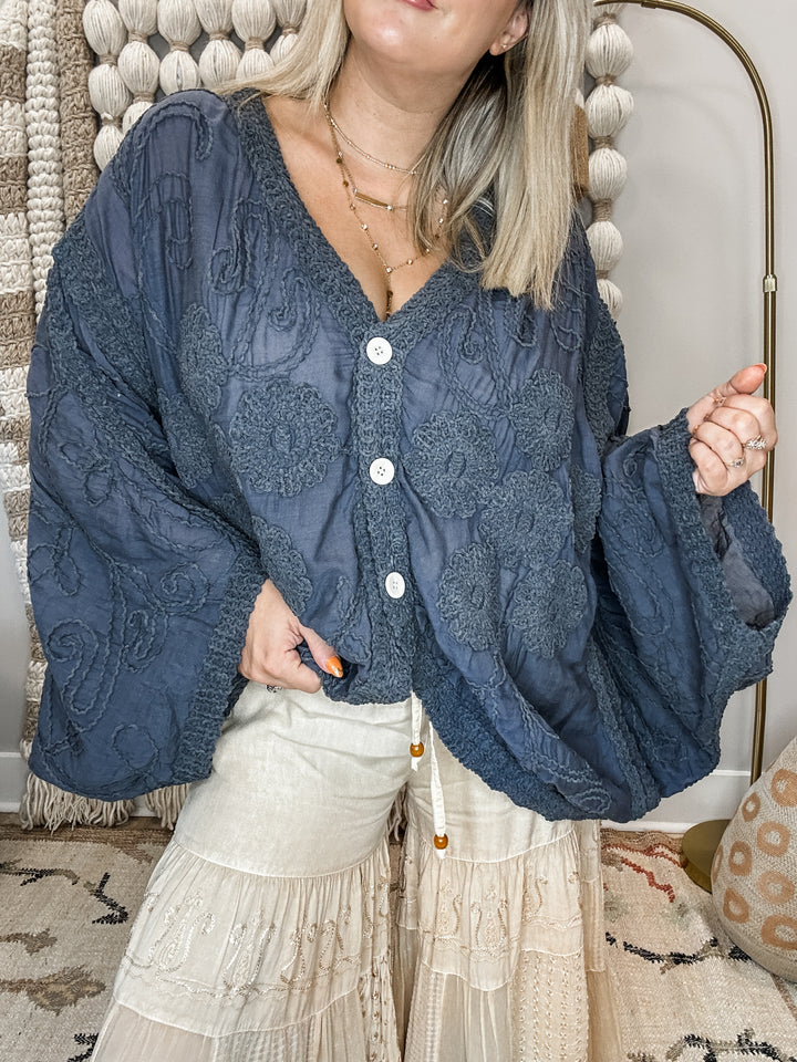 Fall Into It Stitched Top