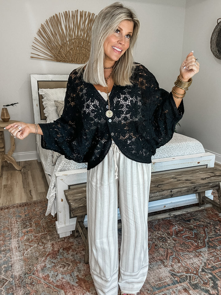 The Texture Talk Top - Black