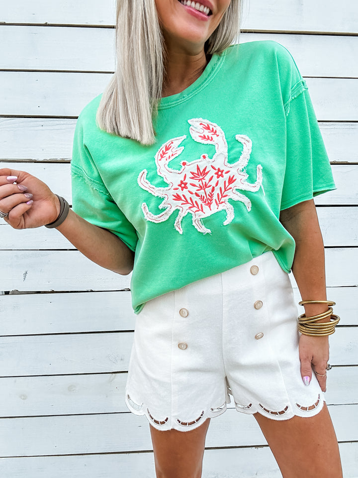 Gulf & Grit Embroidered Tee