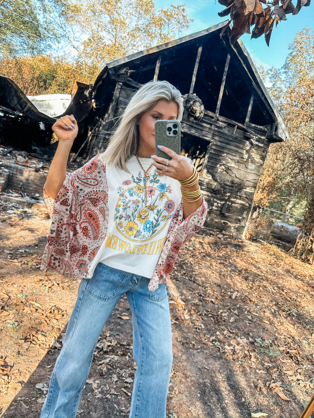 Vintage Wildflowers Graphic Tee