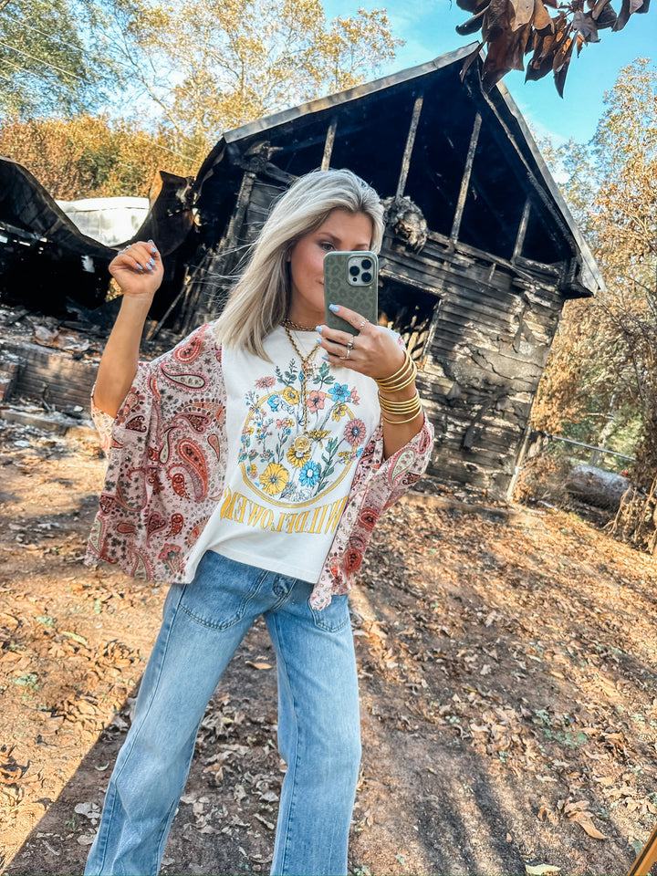 Vintage Wildflowers Graphic Tee