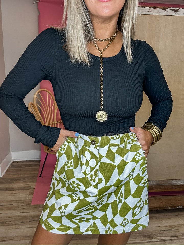 Stay Effortless Crop Tee - Black DOORBUSTER