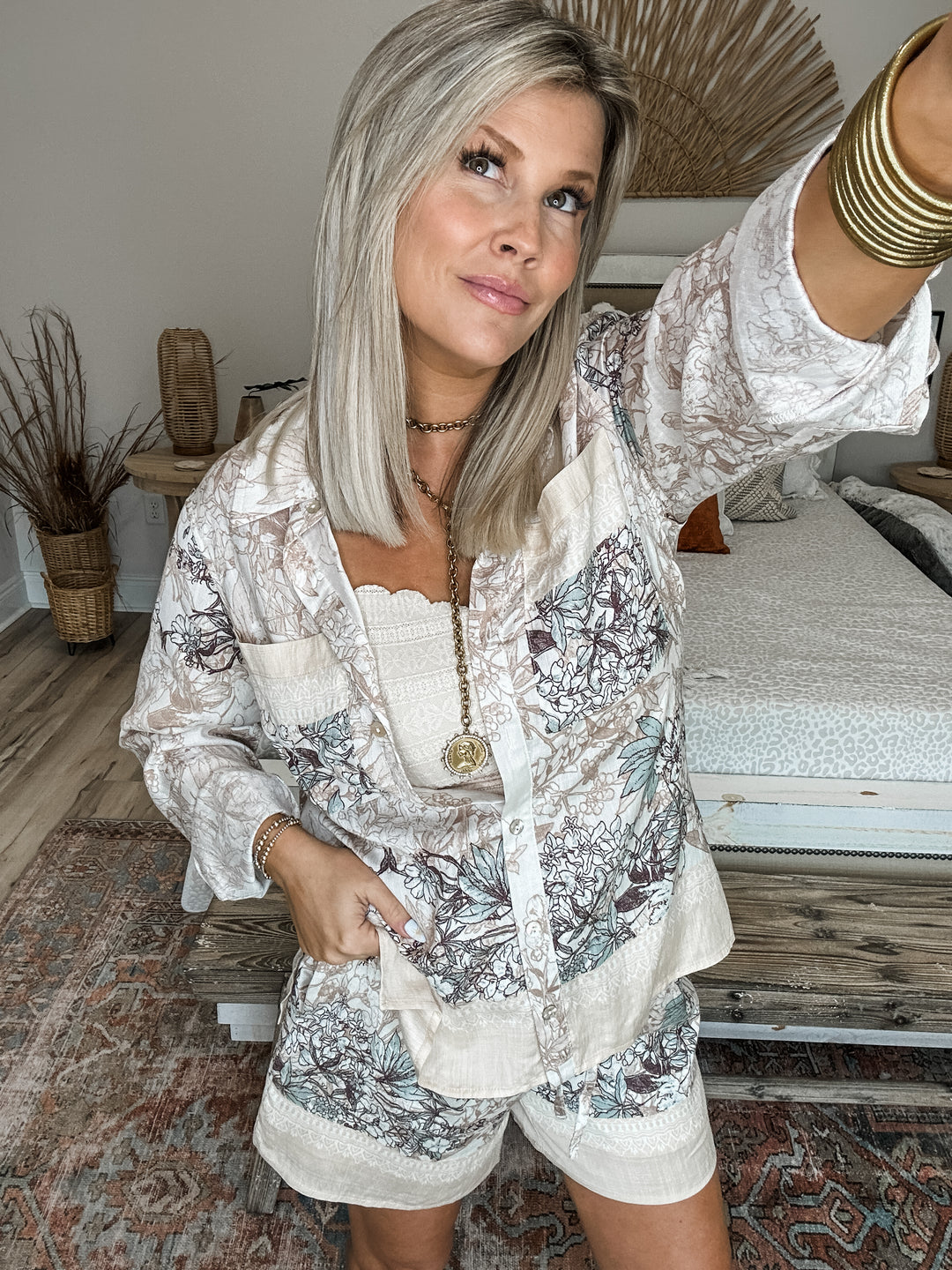 Drift Away Floral Print Set