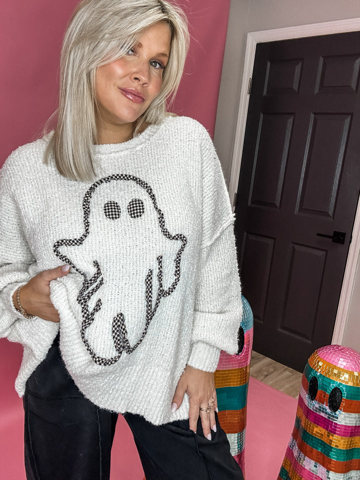 Gingham & Ghosts Sweater