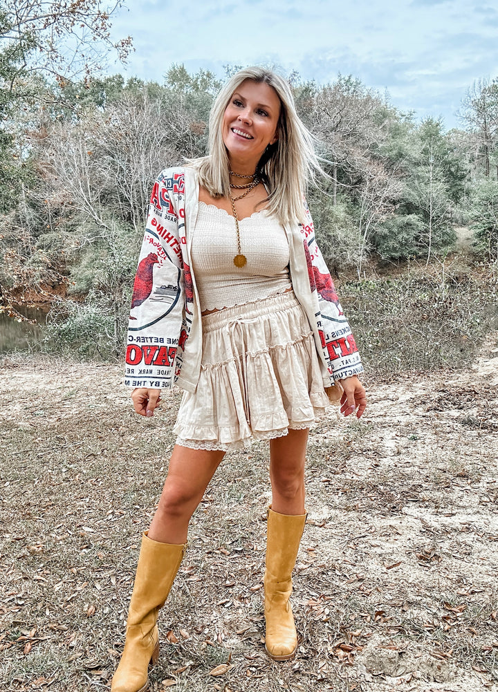 The Minimal Tiered Mini Skirt