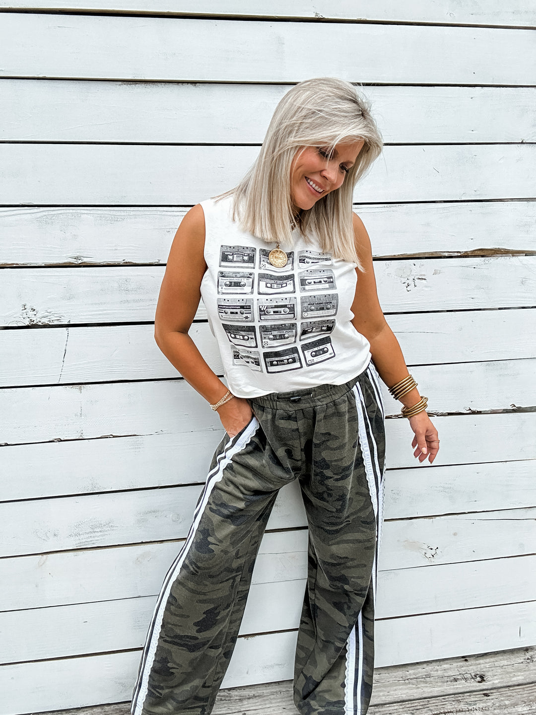 Camo Crush Lace Sweatpants