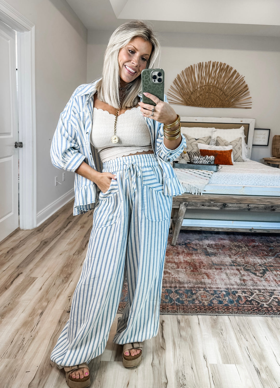 Calm Current Stripe Set - Blue