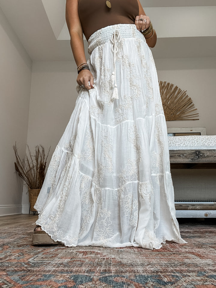 Sandy Stitch Maxi Skirt