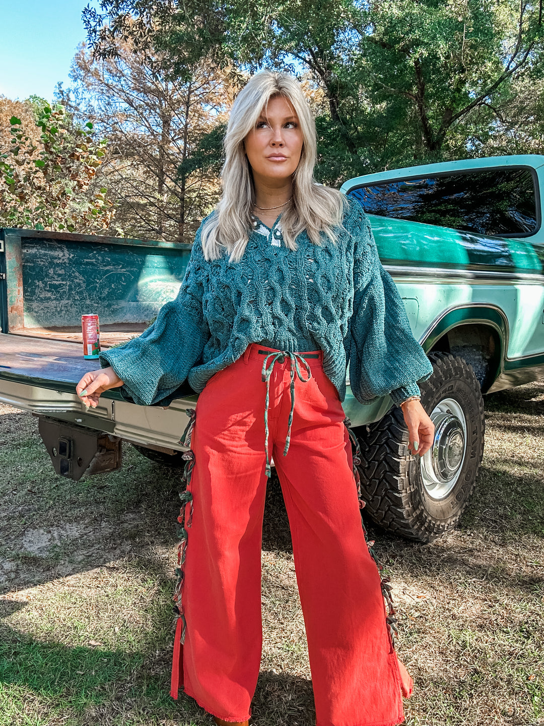 Twisted Up Chenille Sweater