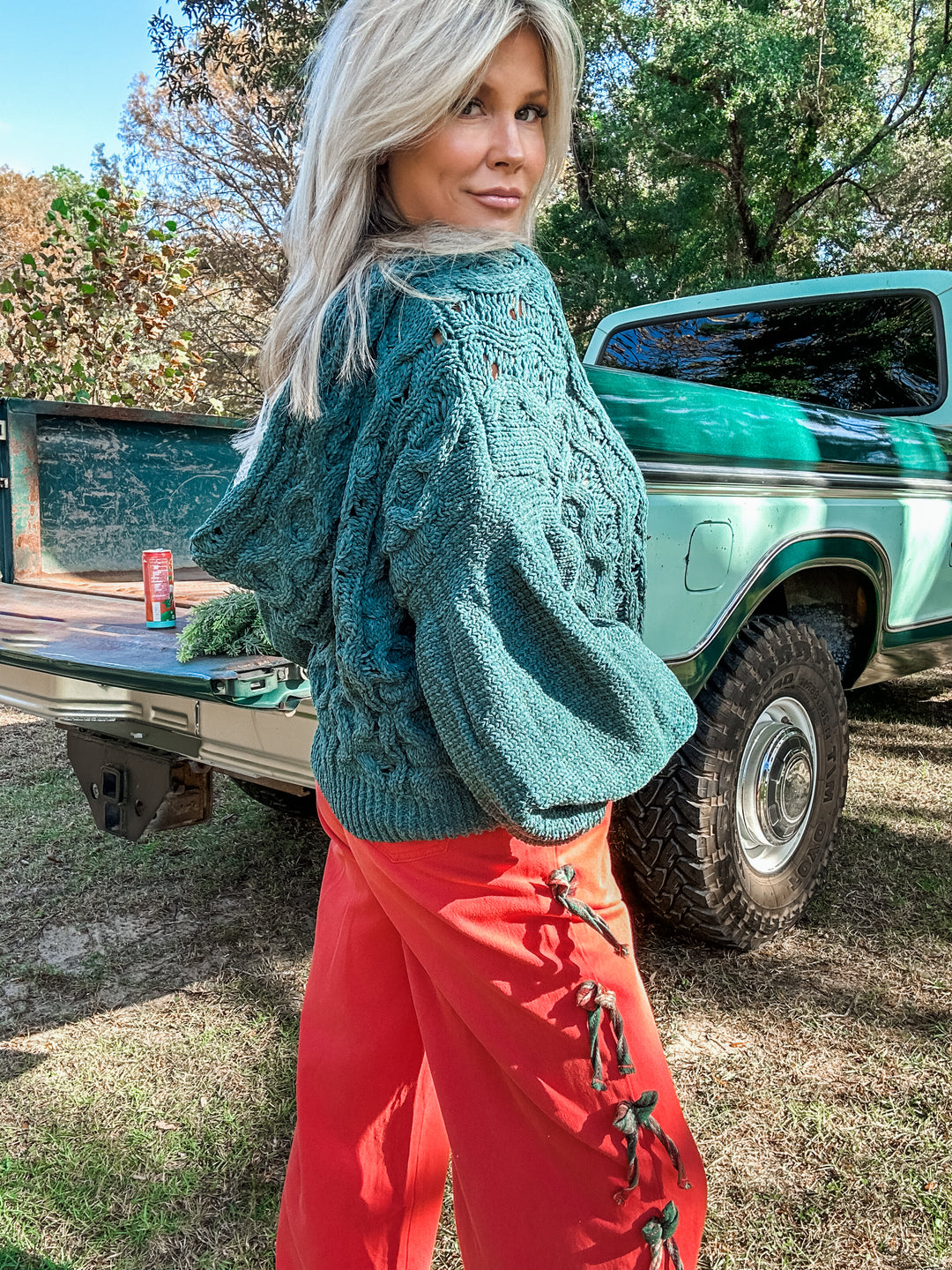 Twisted Up Chenille Sweater