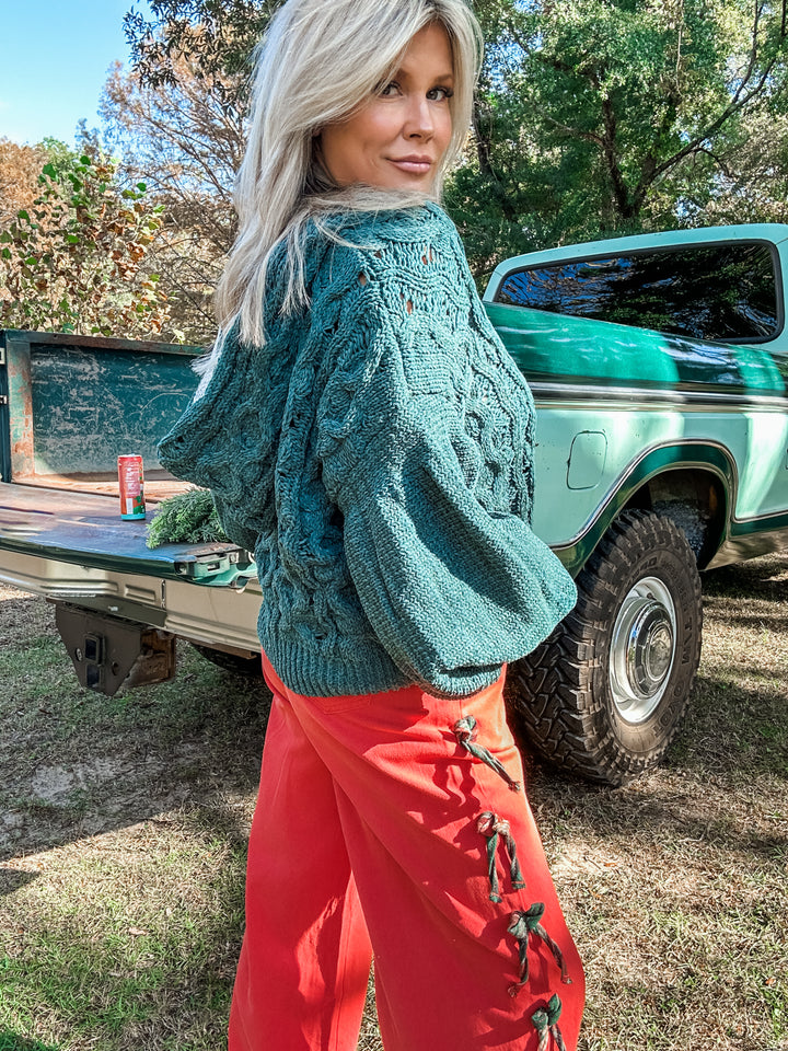 Twisted Up Chenille Sweater